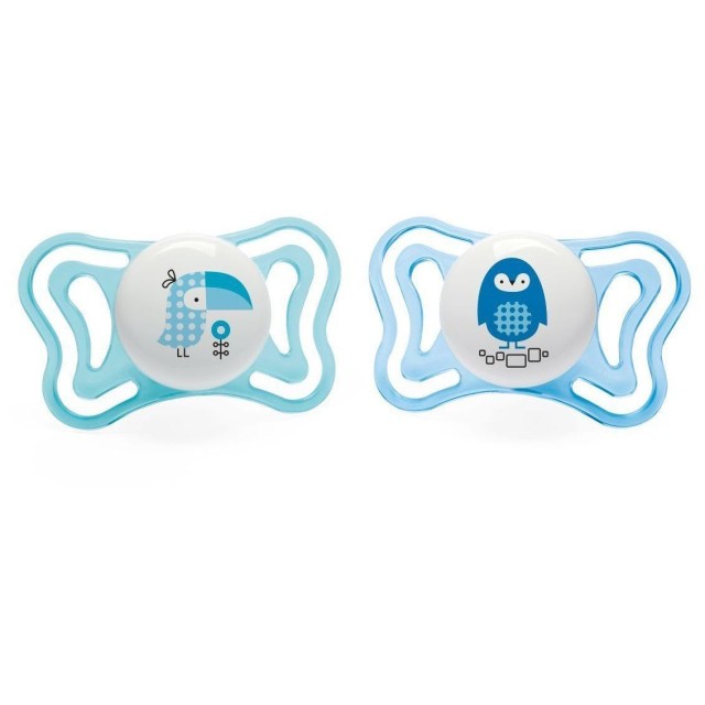 Chicco PhysioForma Light 2-6m Πιπίλες Σιλικόνης, Χρώμα Γαλάζιο & Μπλε 2 Τεμάχια