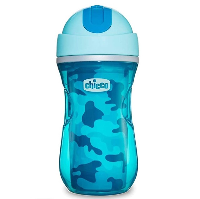 Chicco Sport Cup Παγούρι με Καλαμάκι σε Μπλε Παραλλαγή 14m+, 266ml