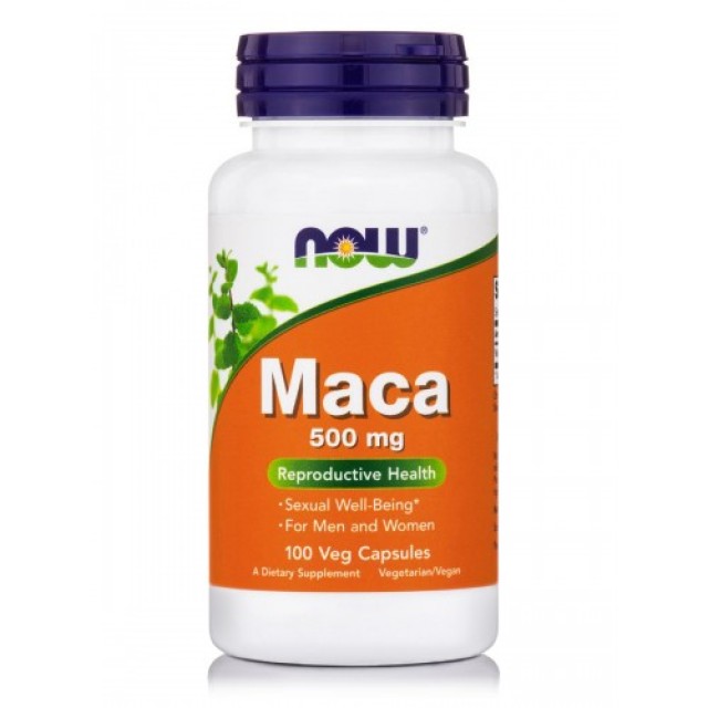Now Foods Maca 500mg, Συμπλήρωμα Διατροφής 100 Κάψουλες