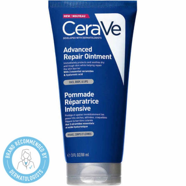 Cerave Advanced Repair Ointment Επανορθωτική Αλοιφή για Πρόσωπο, Σώμα & Χείλη 88ml