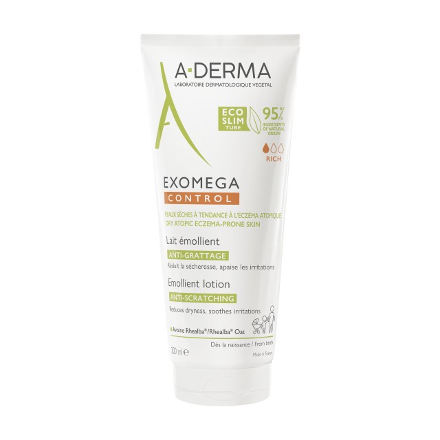A-Derma Exomega Control Emollient Lotion 200ml. Γαλάκτωμα για ξηρό δέρμα