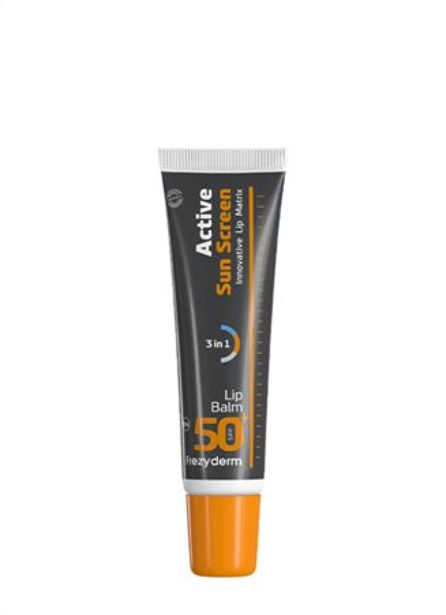 Frezyderm Active Sun Screen Lip Balm SPF50+ Ενεργή Αντηλιακή Προστασία για τα Χείλη 15ml