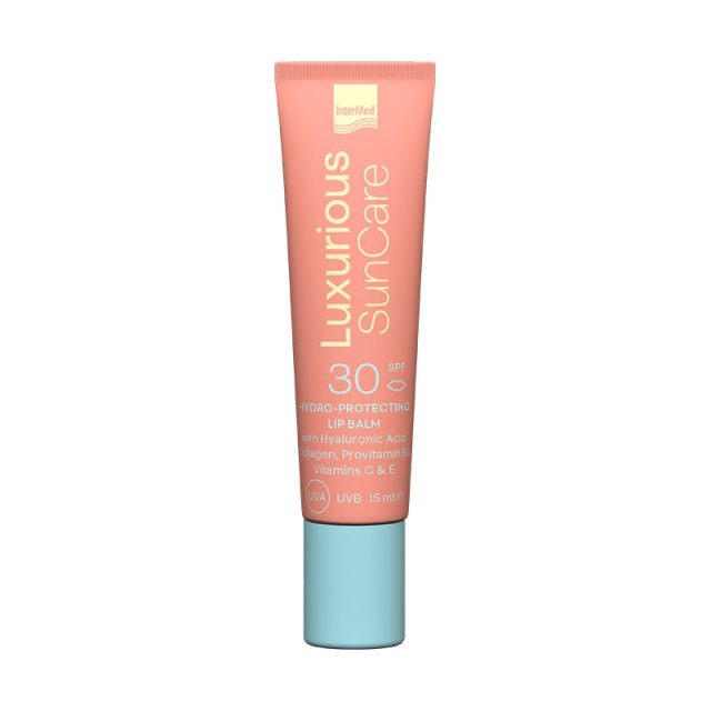 Intermed Luxurious SunCare Hydro-Protecting Lip Balm SPF30, Αντηλιακό Χειλιών για Ενυδάτωση & Προστασία 15ml