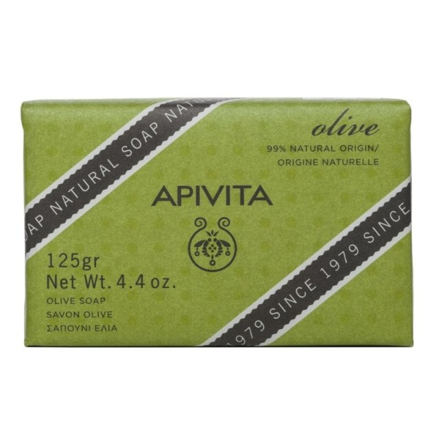 Apivita Natural Soap Σαπούνι με Ελιά για τις ξηρές επιδερμίδες 125gr