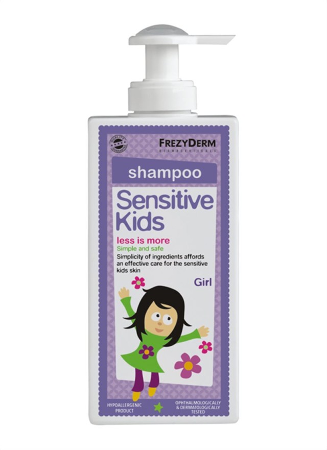 Frezyderm Sensitive Kids Shampoo for Girls Εξειδικευμένο Σαμπουάν Για Kορίτσια 200ml