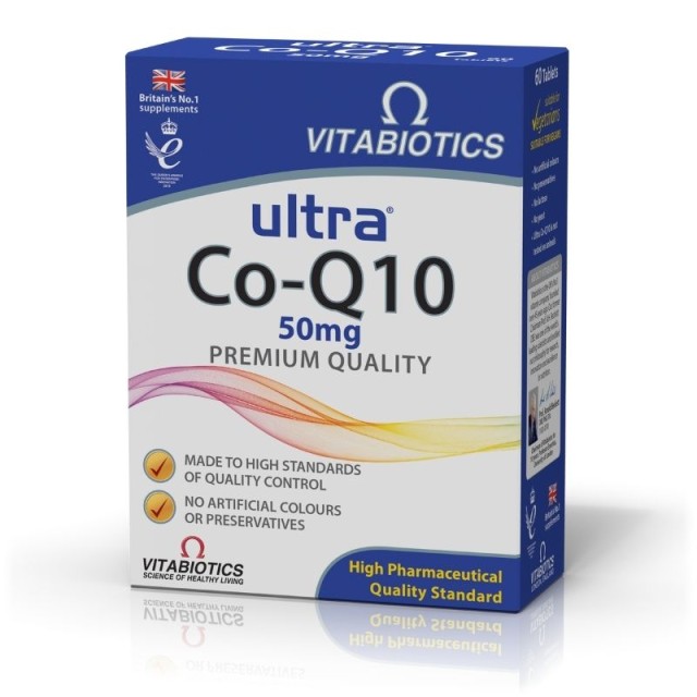 Vitabiotics Ultra Co-Q10 50mg 60 Ταμπλέτες