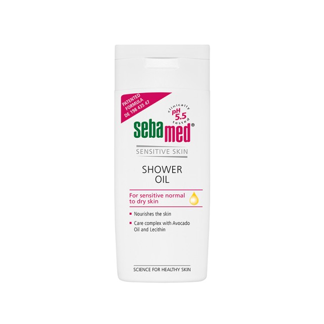 SebaMed Emollient Shower Oil, Ελαιώδες Αφρόλουτρο 200ml