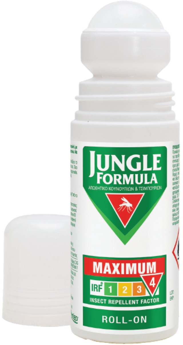 Jungle Formula Maximum Aπωθητικό Roll-On Κουνουπιών & Τσιμπουριών για Μέγιστη Προστασία 50ml