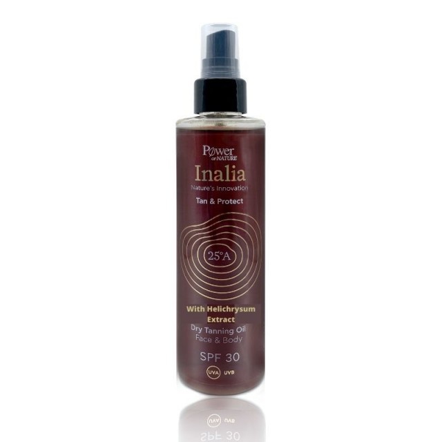 Inalia Dry Tanning Oil SPF30 Ξηρό Λάδι Μαυρίσματος για Πρόσωπο & Σώμα 200ml