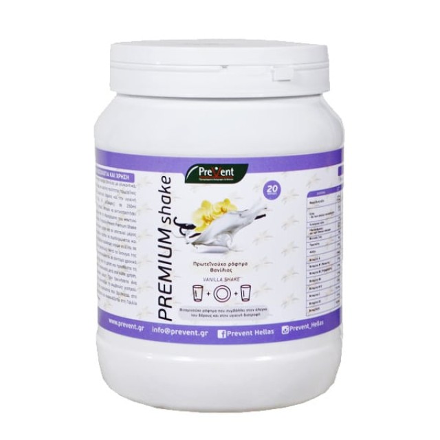 Prevent Premium Shake Βανίλια 430gr Υποκατάστατο Γεύματος σε Σκόνη