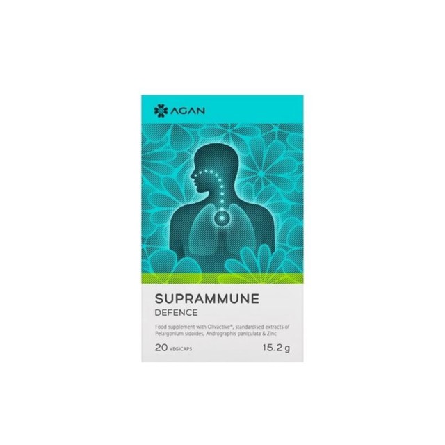 Agan Suprammune Defence 20 Vegicaps. Άμεση αντιμετώπιση κρυολογημάτων & ιώσεων