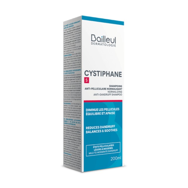 Biorga Cystiphane Normalizing Anti-Dandruff Shampoo S, Αντιπυριδικό Ρυθμιστικό Σαμπουάν S 200ml