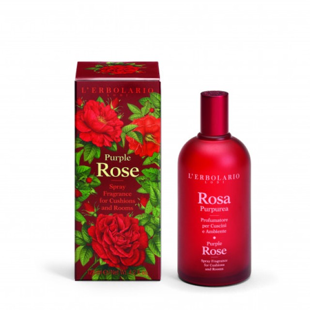 L Erbolario Purple Rose Spray Fragrance for Cushions and Rooms, Αρωματικό Χώρου 125ml