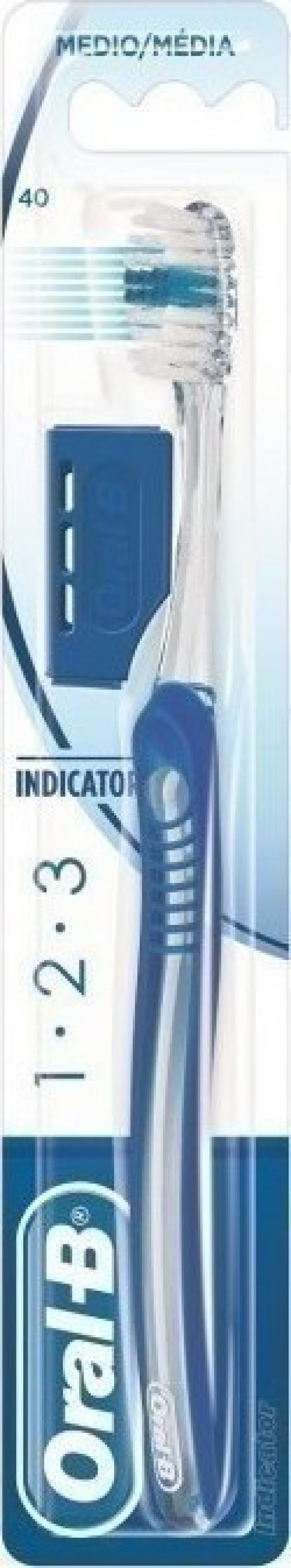 Oral-B 123 Indicator 40 Medium, Οδοντόβουρτσα για Βαθύ Καθαρισμό