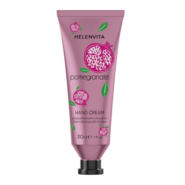 Helenvita Hand Cream Pomegranate, Ενυδατική Κρέμα Χεριων με Ρόδι 30ml