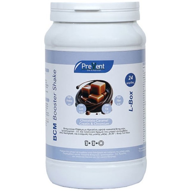 PreVent BCM Booster Shake Chocolate Caramel Creatin & Chromium Πρωτεϊνούχο Ρόφημα Κρεατίνης με Γεύση Σοκολάτα Καραμέλα 552g