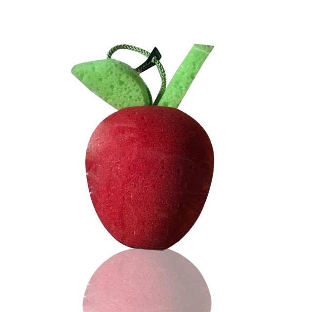 Martini Massage the Bath Fruit, Σφουγγάρι με Σχέδιο Μήλο 1 Τεμάχιο