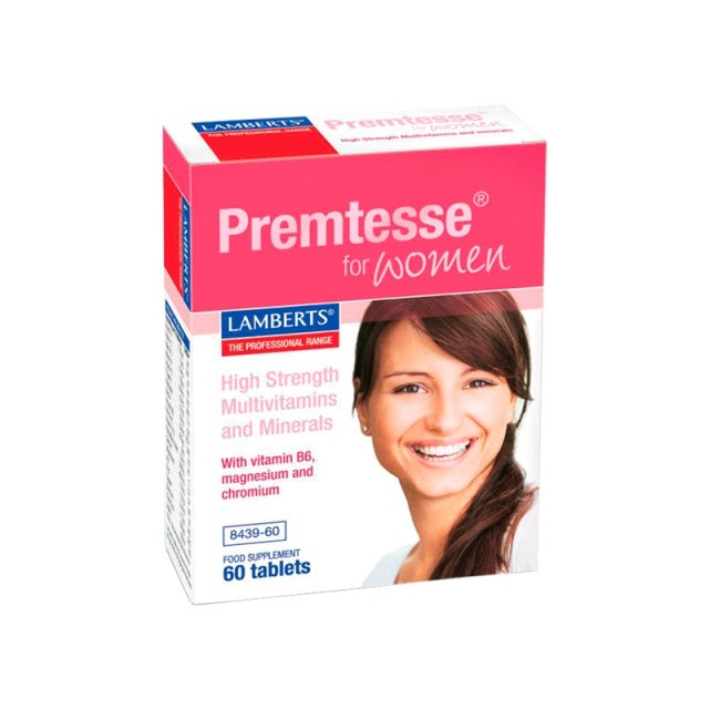 Lamberts Premtesse, Πολυβιταμίνη Για Γυναίκες Αναπαραγωγικής Ηλικίας 60 Tabs