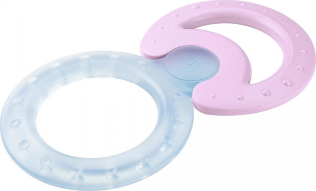 NUK Cool Teether Set Δακτυλίων Οδοντοφυΐας Ψυγείου 3m+ Μωβ 2 Τεμάχια