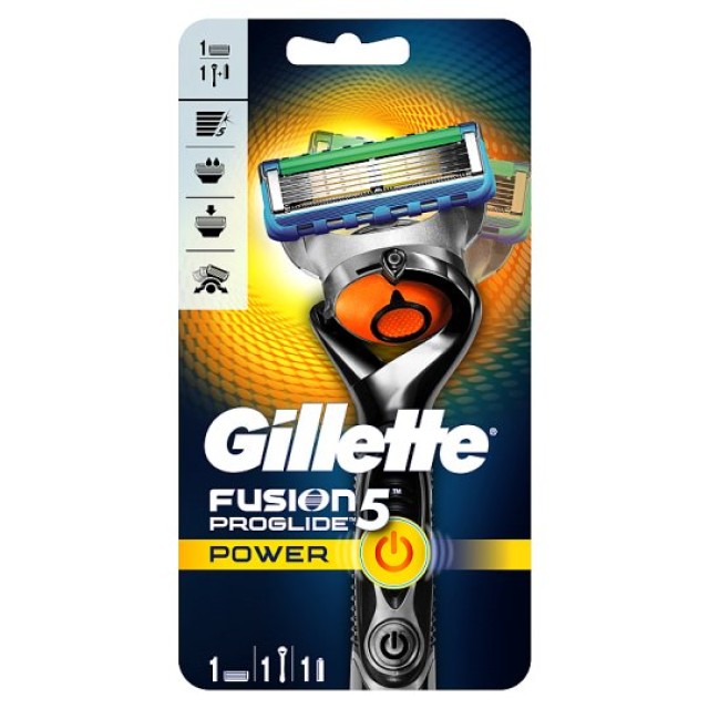Gillette Fusion Proglide 5 Power Ξυριστική Μηχανή & 1 Ανταλλακτική Λεπίδα