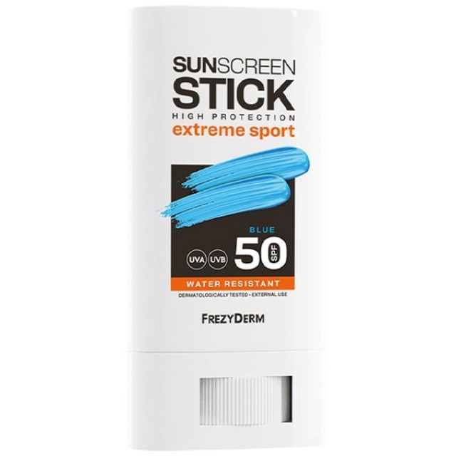Frezyderm Sunscreen High Protection Extreme Sport Blue SPF50 Αντηλιακό Stick Προσώπου Blue 20ml