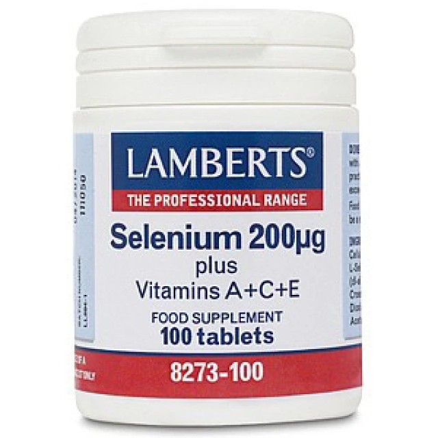 Lamberts Selenium 200μg plus Vitamins A, C & E 100tabs