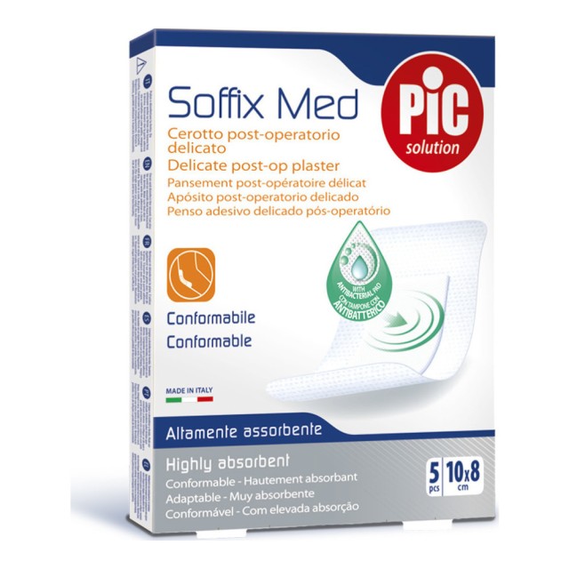 Pic Solution Soffix Med Αποστειρωμένο Αυτοκόλλητο Επίθεμα 10x8cm 5 Τεμάχια