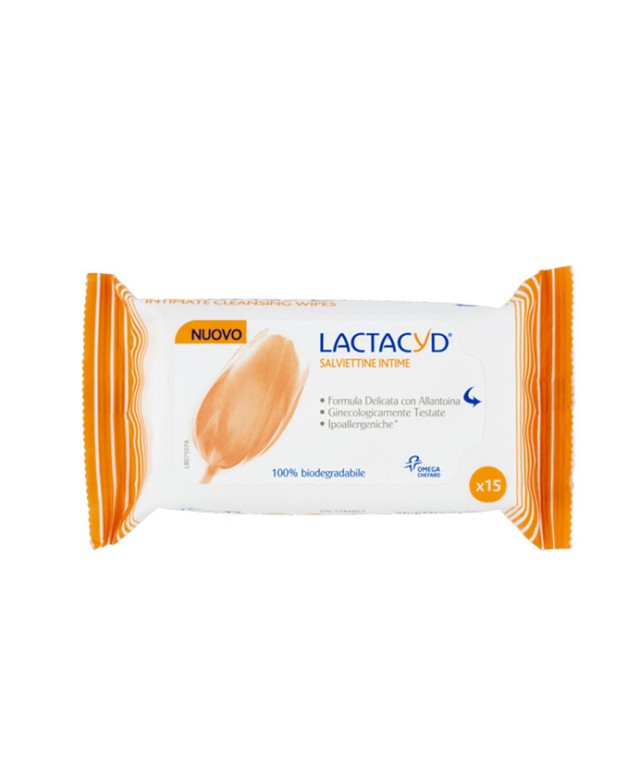 Lactacyd Μαντηλάκια Καθαρισμού Ευαίσθητης Περιοχής 15pcs