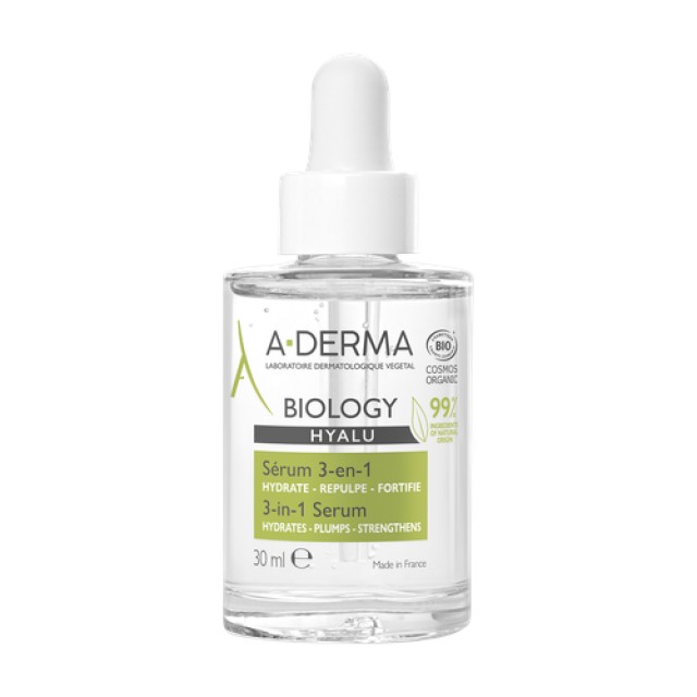 A-Derma Biology Hyalu 3in1 Serum με Υαλουρονικό Οξύ 30ml & ΔΩΡΟ Biology Eau Micellaire 100ml