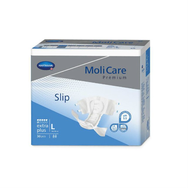 Hartmann MoliCare Premium Slip Extra Plus – Large Σλιπ ημέρας για μέτρια ακράτεια απορροφητικότητα 6 σταγόνων 30τμχ