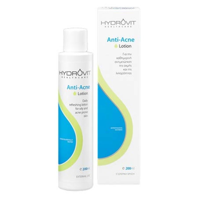 Hydrovit Anti Acne Lotion, Λοσιόν Καθαρισμού 200ml
