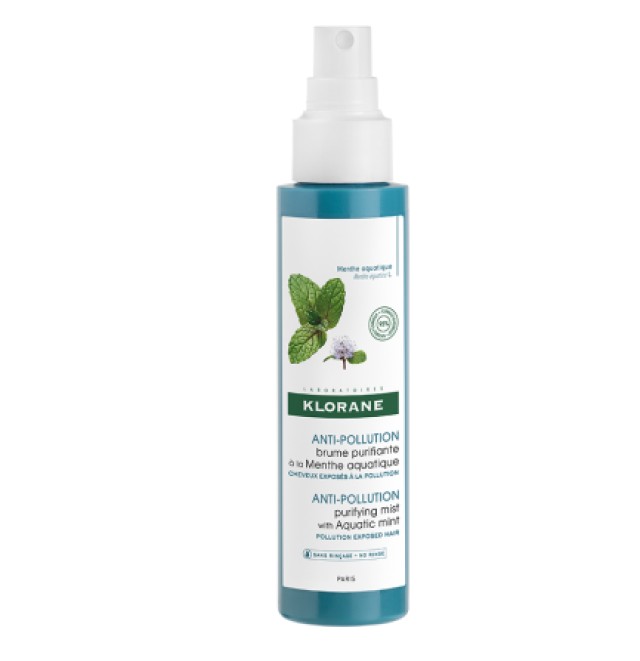 Klorane Aquatic Mint Mist για Καθαρισμό και Αποτοξίνωσης από την Ρύπανση με Υδάτινη Μέντα 100ml