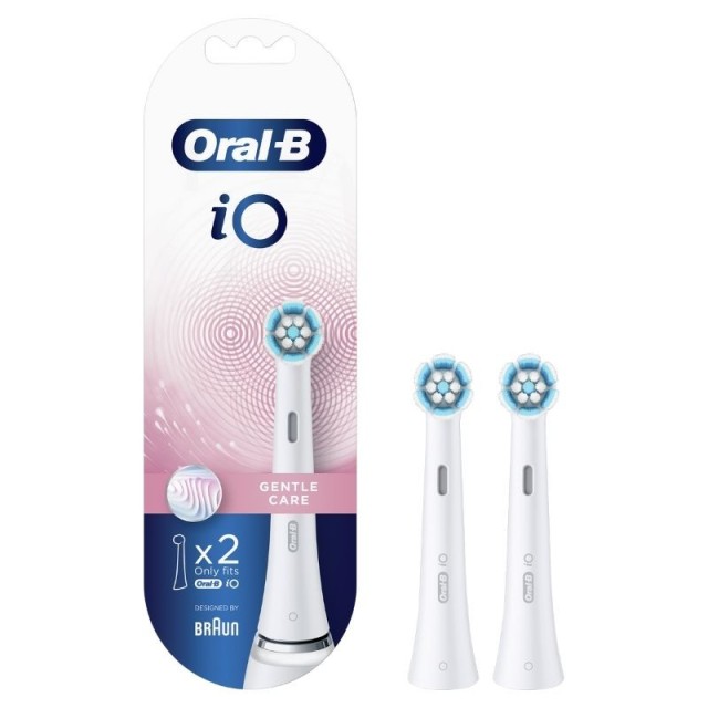 Oral-B iO Gentle Care Ανταλλακτικές Κεφαλές, Χρώμα Άσπρο 2 Τεμάχια