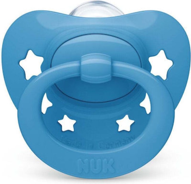 NUK Signature Πιπίλα Σιλικόνης 6-18m, Χρώμα Μπλε 1 τεμάχιο