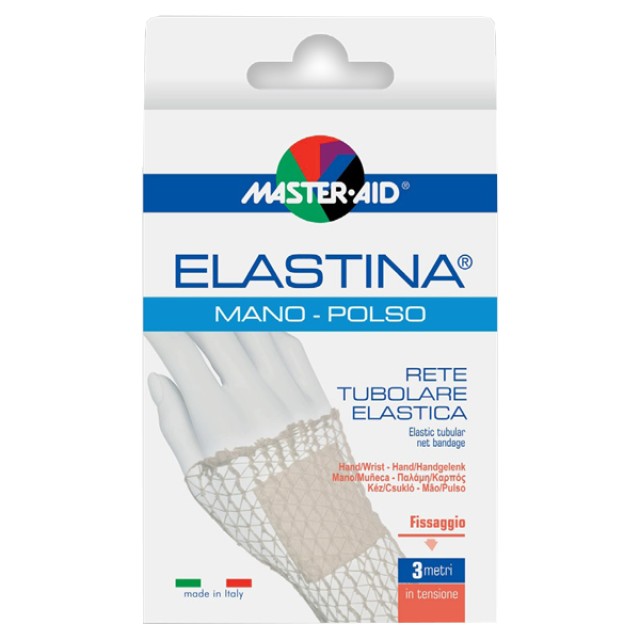 Master Aid Elastina Ελαστικός Σωληνοειδής Δικτυωτός Επίδεσμος, Παλάμη/ Καρπός 3m