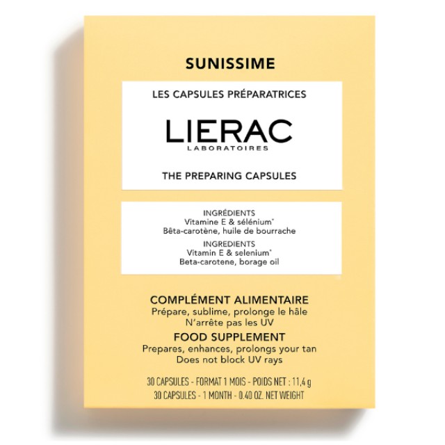 Lierac Sunissime The Preparing Capsules Κάψουλες Μαυρίσματος 30caps