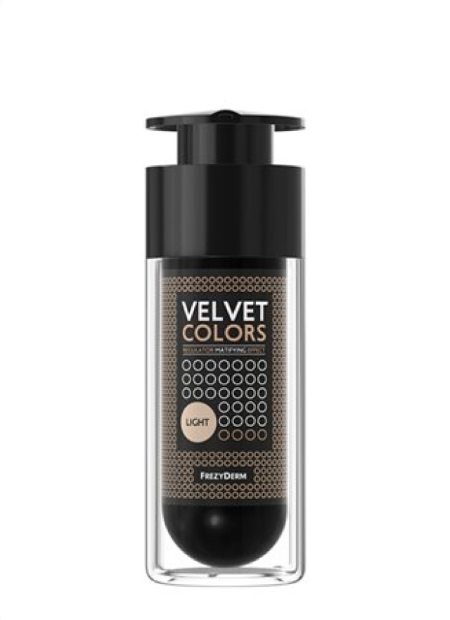 Frezyderm Velvet Colors Matte Make Up, Light, Ματ Φινίρισμα & Αψεγάδιαστη Όψη 30ml