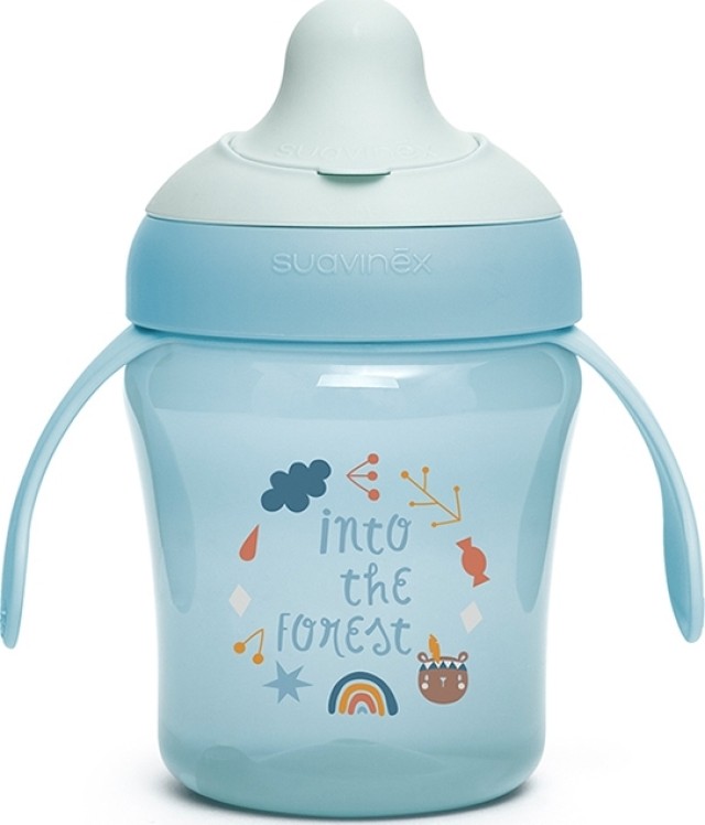 Suavinex Learning Cup Forest +6m, Χρώμα Μπλε 200ml