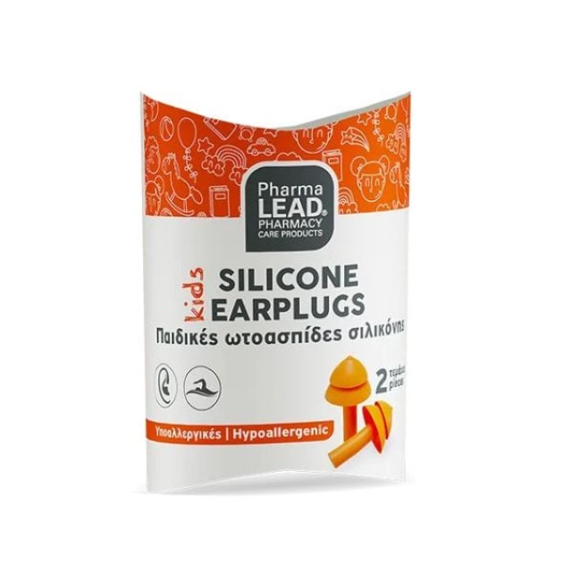 Pharmalead Kids Silicone Earplugs Παιδικές Ωτοασπίδες Σιλικόνης 2τεμ