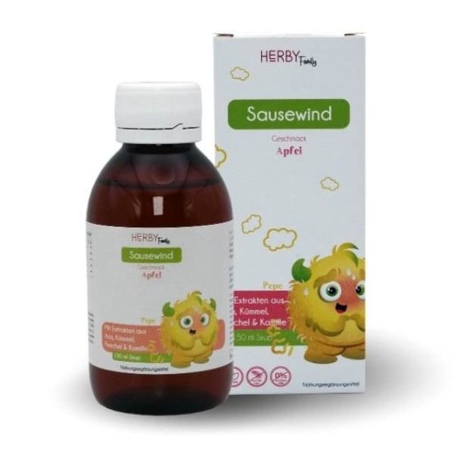 Herby Family Sausewind Συμπλήρωμα Διατροφής για Παιδιά για την Αντιμετώπιση των Πεπτικών Διαταραχών 150ml