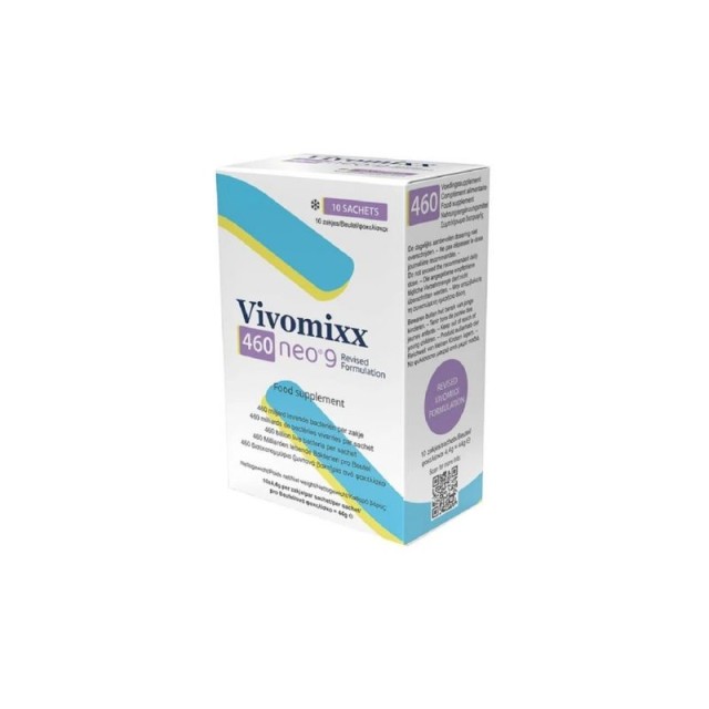 Vivomixx 460 neo® 9, Προβιοτικά 10sachets (Προϊόντα Ψυγείου Κατά τους Θερινούς Μήνες Αποστέλονται με Δική σας Ευθύνη Λόγω Πιθανής Αλλοίωσης τους και δεν Επιστρέφονται)