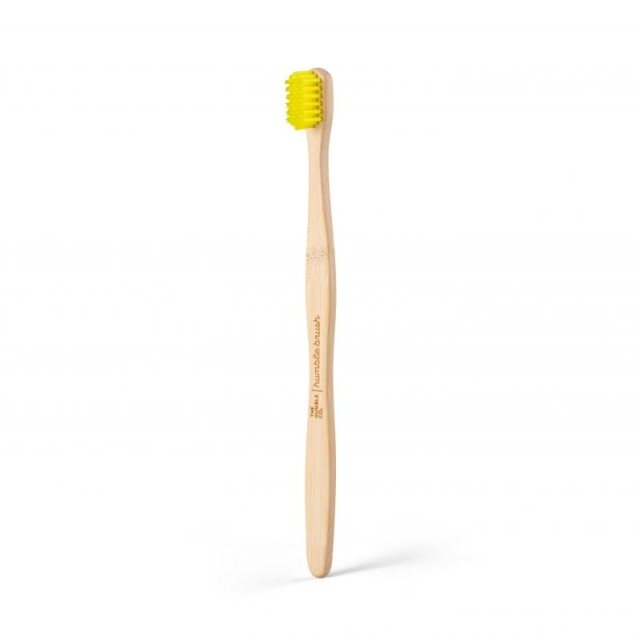 The Humble Co Humble Brush Bamboo Toothbrush Adult Sensitive Οδοντόβουρτσα Ενηλίκων Κίτρινο 1 Τεμάχιο 
