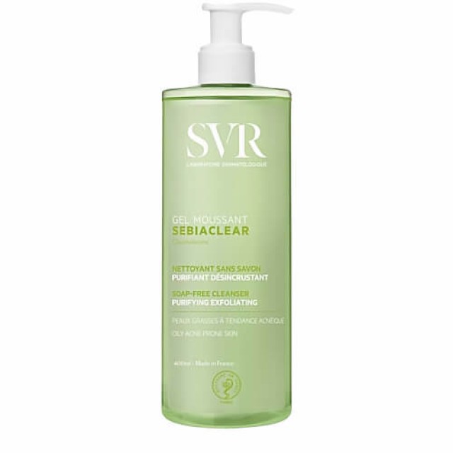 SVR Laboratoire Sebiaclear Gel Moussant Τζελ Καθαριστικό Προσώπου 400 ml