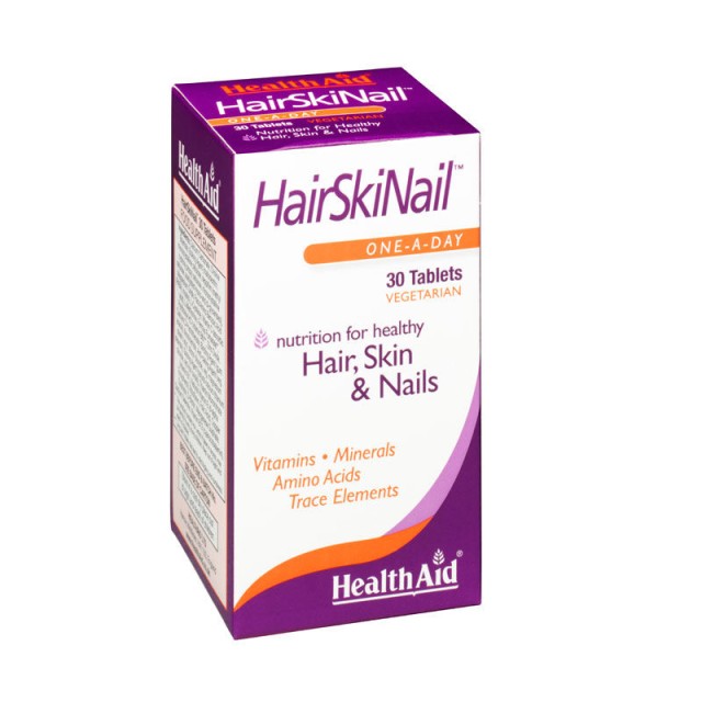 Health Aid HairSkiNail, Ειδικός Συνδυασμός για Μαλλιά-Νύχια-Δέρμα 30 Ταμπλέτες