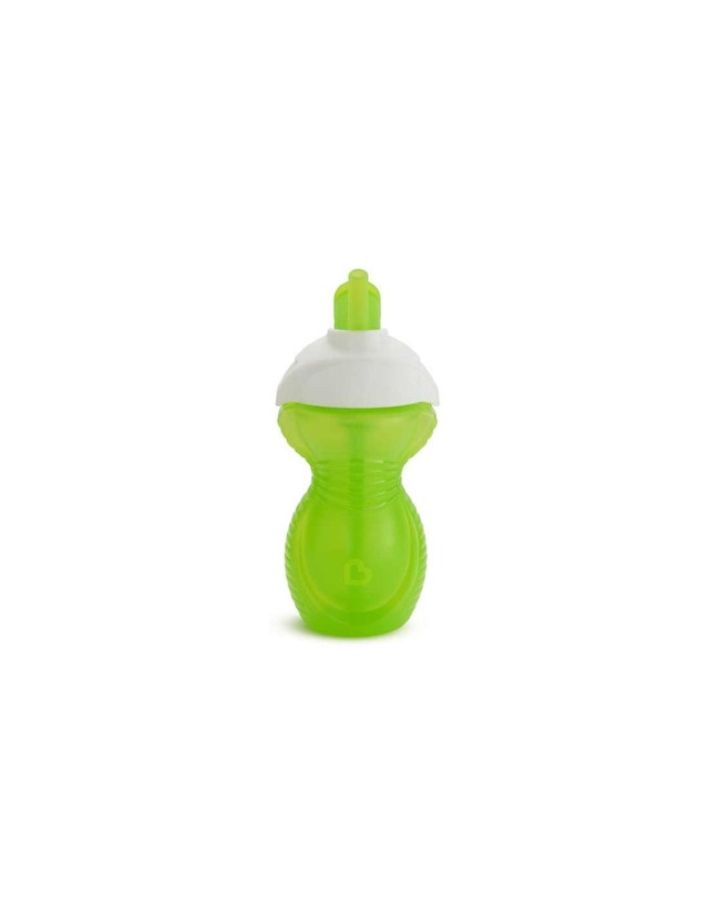 Munchkin Click Lock Κύπελλο με Ενσωματωμένο Καλαμάκι 12m+, Χρώμα Πράσινο 296ml