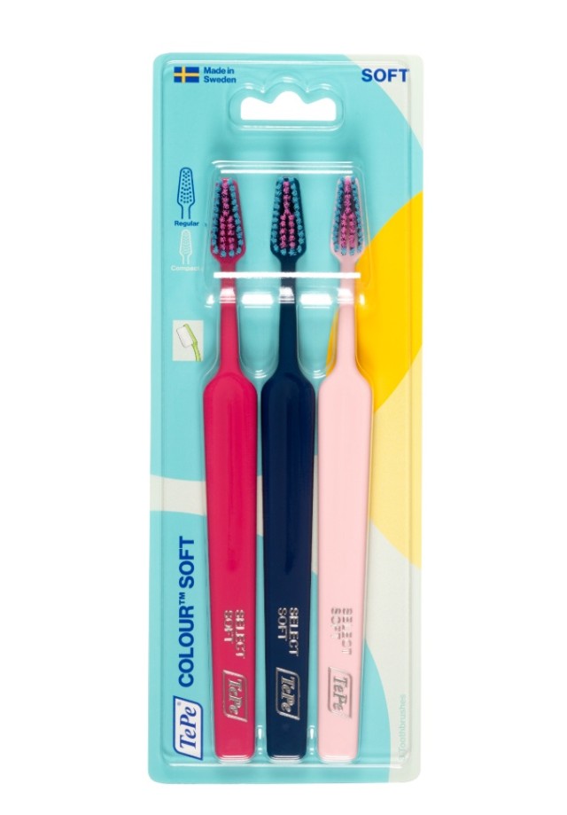 Tepe Select Soft Colour Οδοντόβουρτσες, 3 Τεμάχια