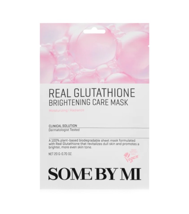 Some By Mi Real Glutathione Brightening Care Mask Μάσκα Προσώπου για Λάμψη & Φωτεινότητα 20g