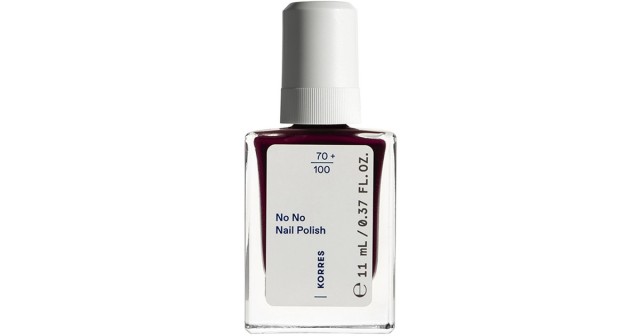 Korres No No Gloss Βερνίκι Νυχιών Μακράς Διαρκείας 59 Burgundy Red - Μπορντό 11ml
