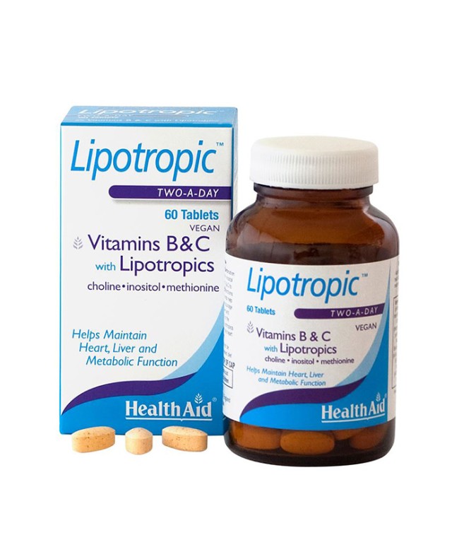 Health Aid Lipotropic Vitamins B&C with Lipotropics 60tabs Ειδική Λιποδιαλυτική Σύνθεση για Αύξηση του Μεταβολισμού