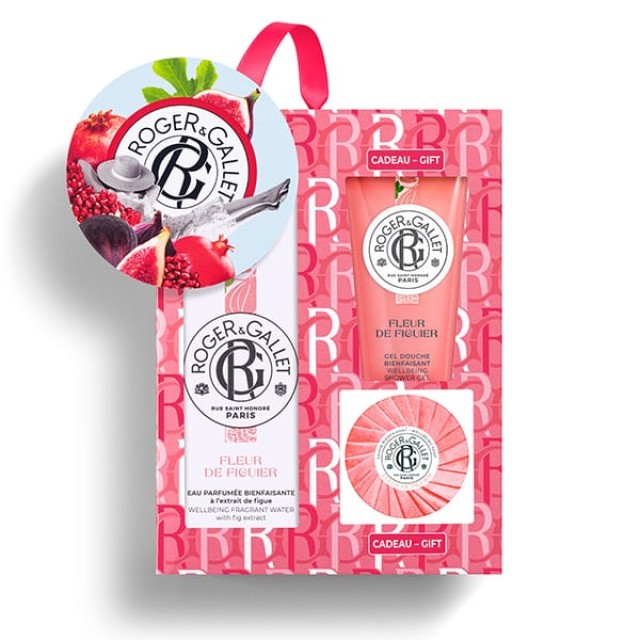 Roger & Gallet Promo Fleur de Figuier Eau Parfumee Bienfaisante 100 ml & Aναζωογονητικό Σαπούνι 50gr & Aναζωογονητικό Αφρόλουτρο 50ml